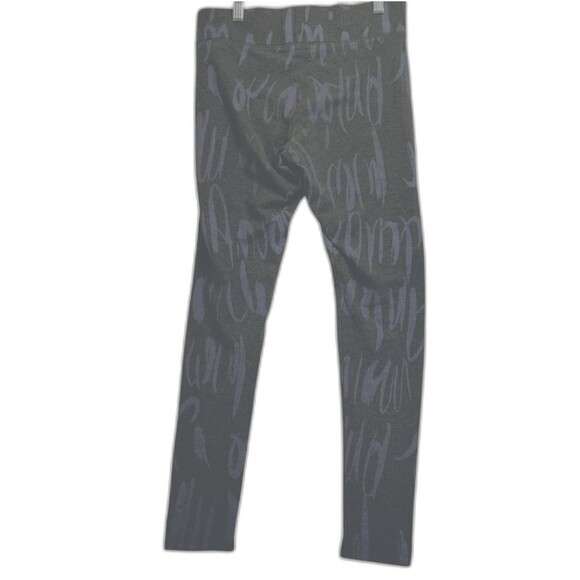 Aerie Leggings Women's S Elastic Waist Pull On Grey Purple Graphic Athletic Wear - Picture 3 of 10